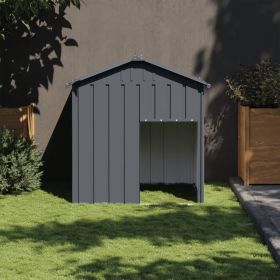 Dog House Anthracite Galvanized steel 46.1 x 40.6 x 48.4 in Locks