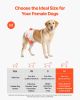 VEVOR Disposable Dog Diapers, Super Absorbent Female Dog Diapers, 360Â° Leak-Proof Female Doggy Pet Diaper with Wetness Indicator for Heat Period