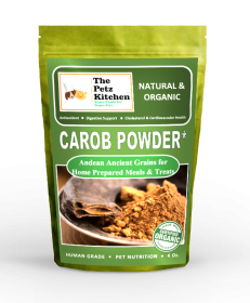 Carob Antioxidant Digestive & Cardiovascular Support* The Petz Kitchen - Organic Raw & Human Grade Ingredients For Home Prepared Meals & Treats (Color: , size: 4 Oz)