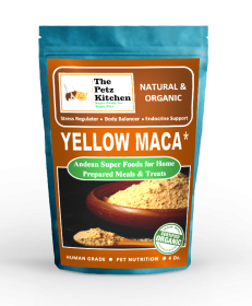 Yellow Maca* Complete Protein & Cognitive & Glandular Support* The Petz Kitchen Organic & Human Grade Ingredients For Home Prepared Meals & Treats* (size: 4 Oz.)