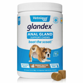 Glandex Anal Gland Soft Chew Peanut Butter (size: 120ct)